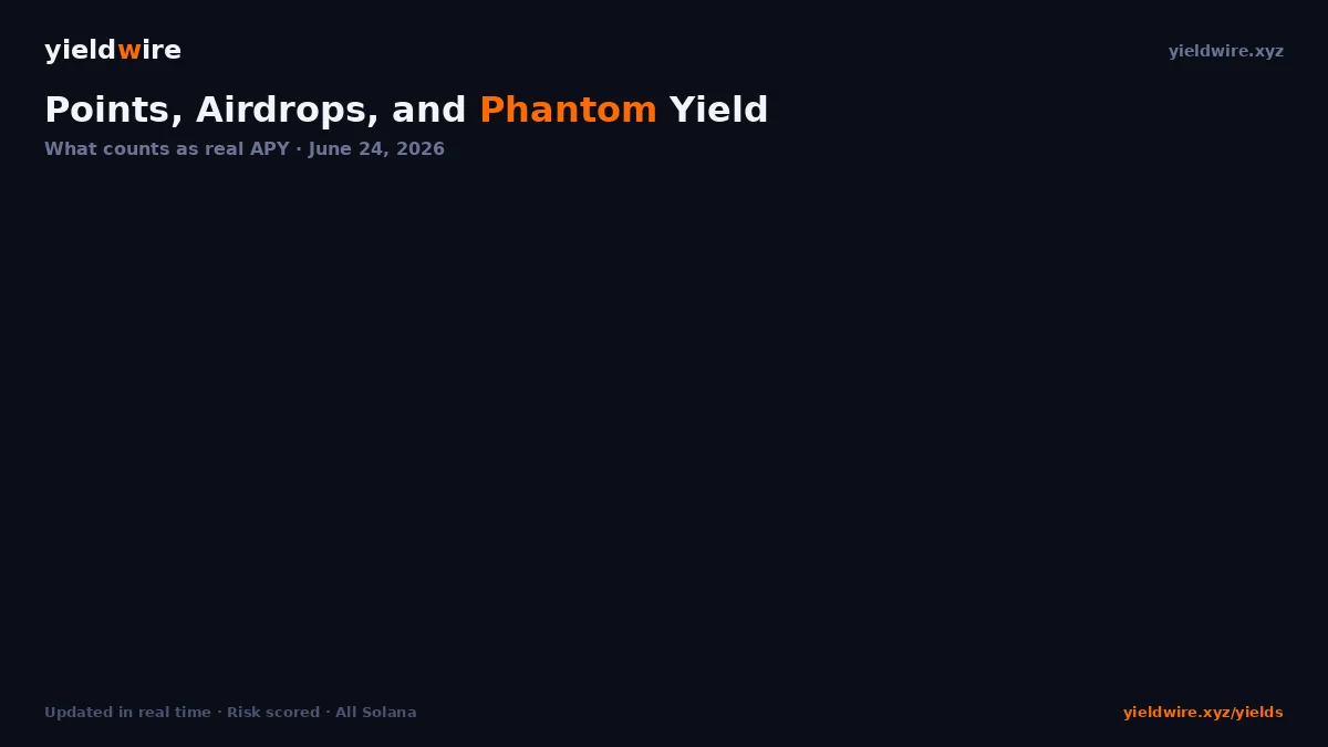 Points, Airdrops, and Phantom Yield: What Counts as Real APY