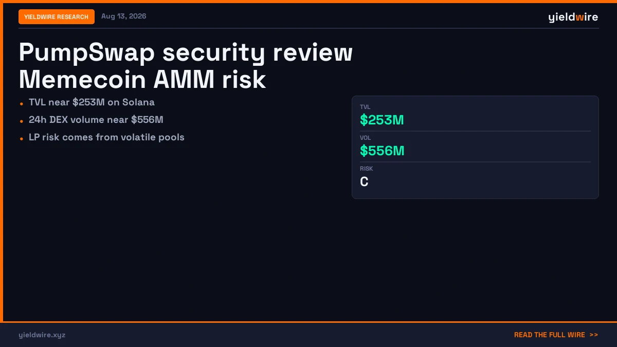 PumpSwap on Solana: From Memecoins to AMM, Security Concerns